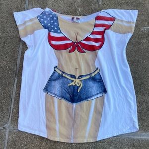 Novelty souvenir Plus size, FUN 2 WEAR FANTASIES from L.a imprints T-shirt.